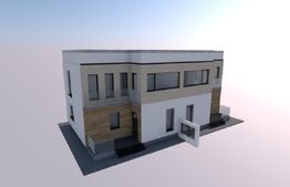Duplex modern, 3 camere, 110 mp utili, 220 mp, teren, zona Burdujeni
