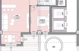 Apartament 3 camere, 61 mp, cu terasa de 30 mp, plata la dezvoltator, Suceava