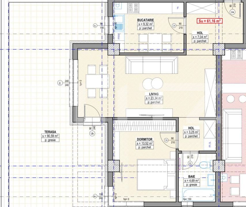 Apartament de vânzare 3 camere Vest - 168677AV | BLITZ Suceava | Poza1