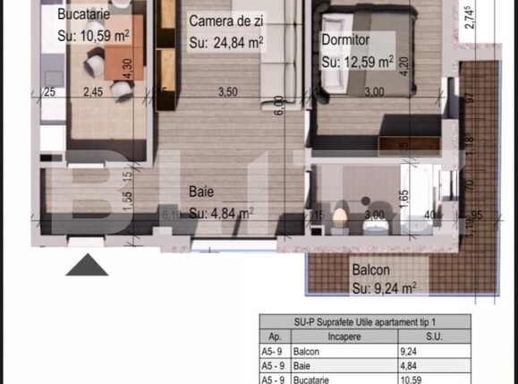 Apartament de vânzare 2 camere Burdujeni - 173866AV | BLITZ Suceava | Poza5