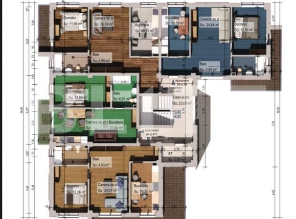 Apartament de vânzare 2 camere Burdujeni - 173866AV | BLITZ Suceava | Poza4