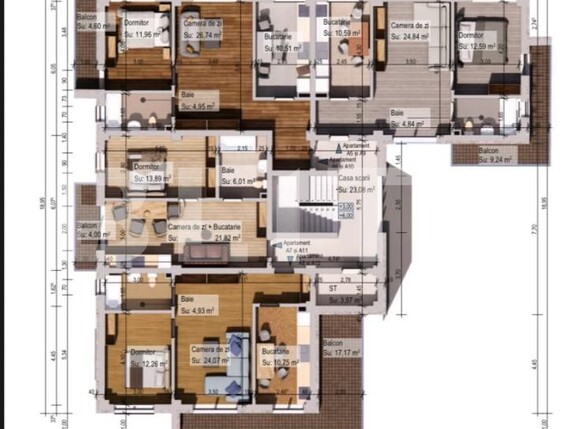 Apartament de vânzare 2 camere Burdujeni - 173866AV | BLITZ Suceava | Poza3