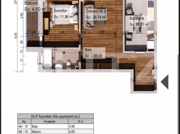 Apartament de vânzare 2 camere Burdujeni - 173866AV | BLITZ Suceava | Poza6