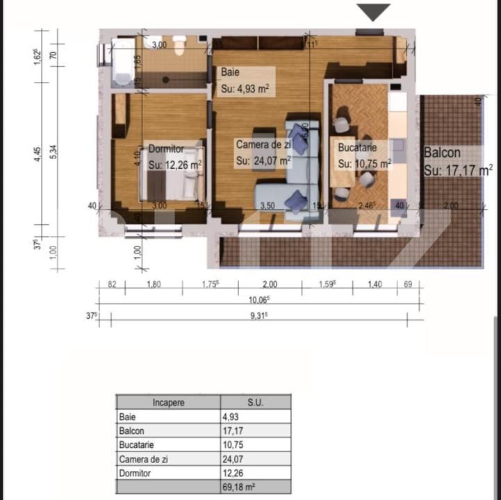 Apartament de vânzare 2 camere Burdujeni - 173866AV | BLITZ Suceava | Poza9