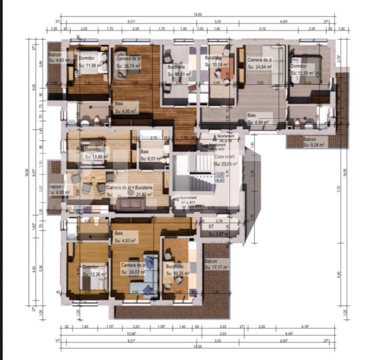 Apartament de vânzare 2 camere Burdujeni - 173866AV | BLITZ Suceava | Poza4