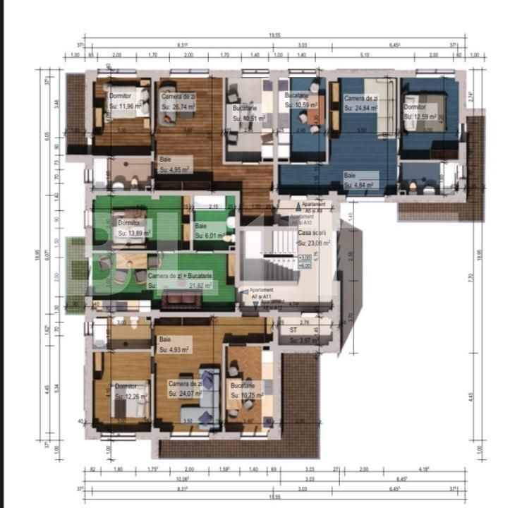 Apartament de vânzare 2 camere Burdujeni - 173866AV | BLITZ Suceava | Poza4