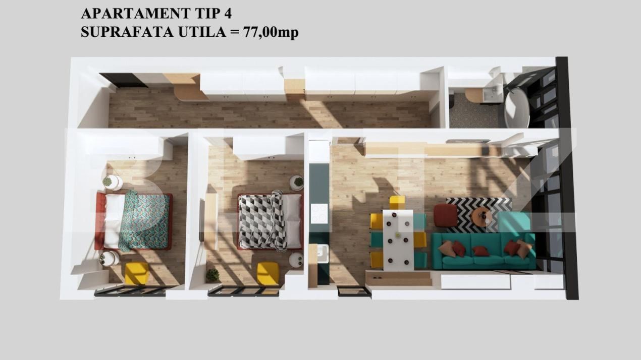 Apartament de vânzare 3 camere Burdujeni - 173988AV | BLITZ Suceava | Poza1