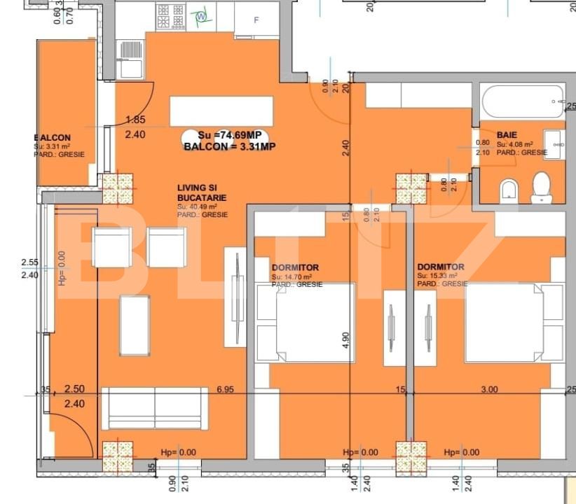 Apartament de vânzare 2 camere Central - 174767AV | BLITZ Suceava | Poza6