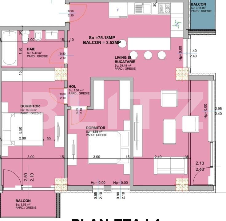Apartament de vânzare 2 camere Central - 174767AV | BLITZ Suceava | Poza5