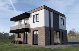 Casa moderna stil mediteranian  , zona rezidentiala Lisaura 