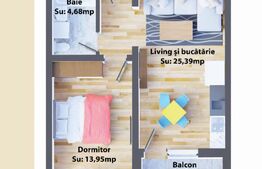 Apartamente de 2 camere, 44,02 mp, modern, zona Ipotesti