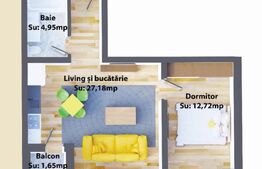 Apartamente de 2 camere, 44,85 mp, modern, zona Ipotesti