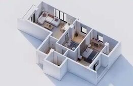 Apartament 3 camere, bloc nou , etaj intermediar , Radauti