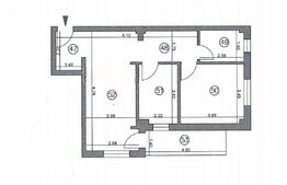 Apartament 2 camere, etaj 1, bloc nou- zona Obcini
