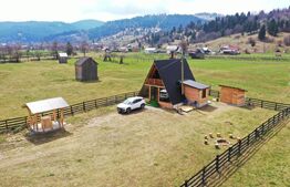 Cabană A-frame în Vama, 110 mp, 1800 mp teren 