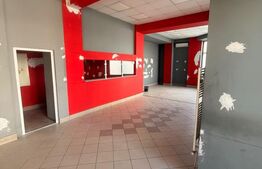 Spatiu de inchiriat, 146 mp, vitrina 20 ml, zona Burdujeni
