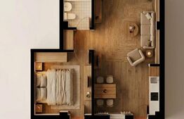 Apartament 2 camere, 49.60 mp, zona Burdujeni