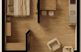 Apartament 2 camere, 43.25 mp, zona Burdujeni