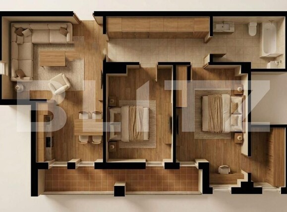 Apartament de vânzare 3 camere Burdujeni - 202566AV | BLITZ Suceava | Poza1