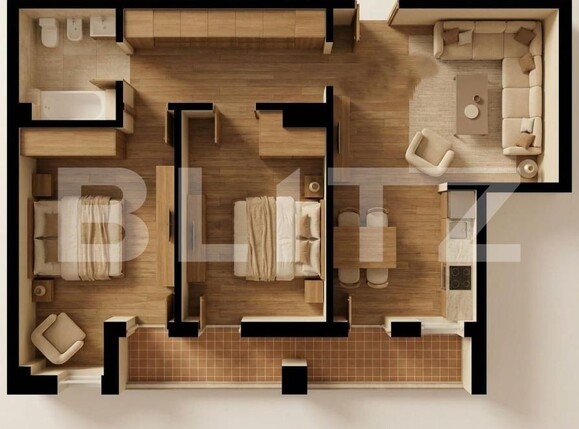 Apartament de vânzare 3 camere Burdujeni - 202567AV | BLITZ Suceava | Poza1