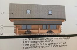 Casă din bușteni, 158.85 mp, zona Stramtura