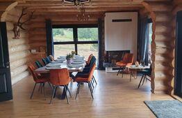 Cabana din bustean masiv si o suprafata de teren de 9000 mp in Vatra Dornei