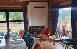 Cabana din bustean masiv si o suprafata de teren de 9000 mp in Vatra Dornei