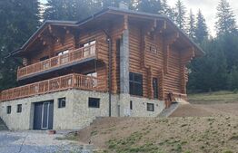 Cabana din bustean masiv si o suprafata de teren de 9000 mp in Vatra Dornei