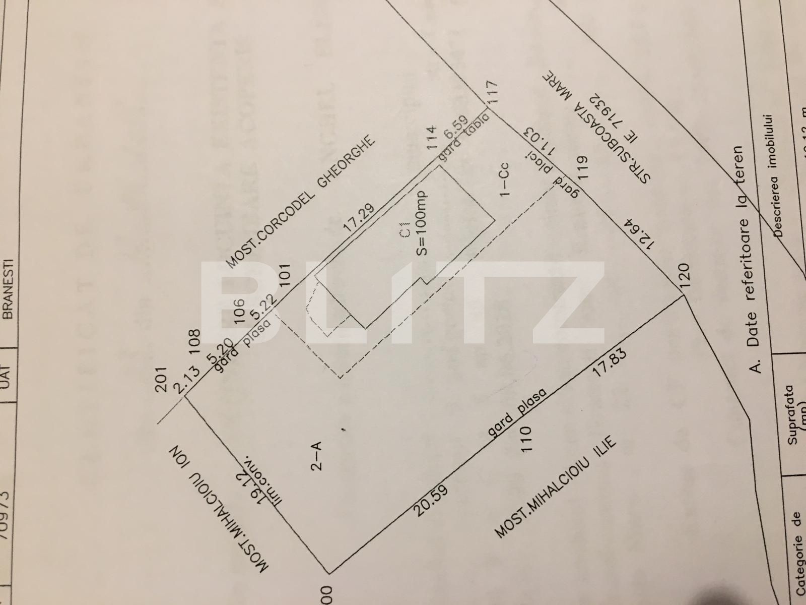 Casa familiara individuala, 100mp, teren 800mp, Branesti