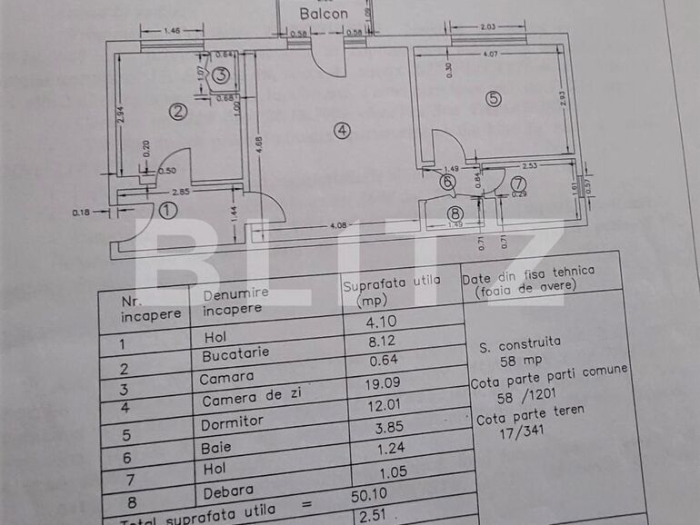 Apartament de vânzare 2 camere Micro 4 - 113623AV | BLITZ Târgoviște | Poza1