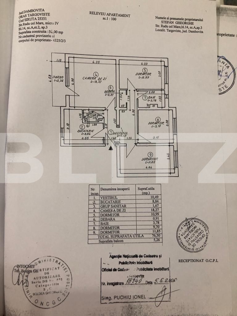 Apartament, decomandat, 4 camere, etaj 2, spatios, recent renovat,Micro IV, zona Supermarket Diana