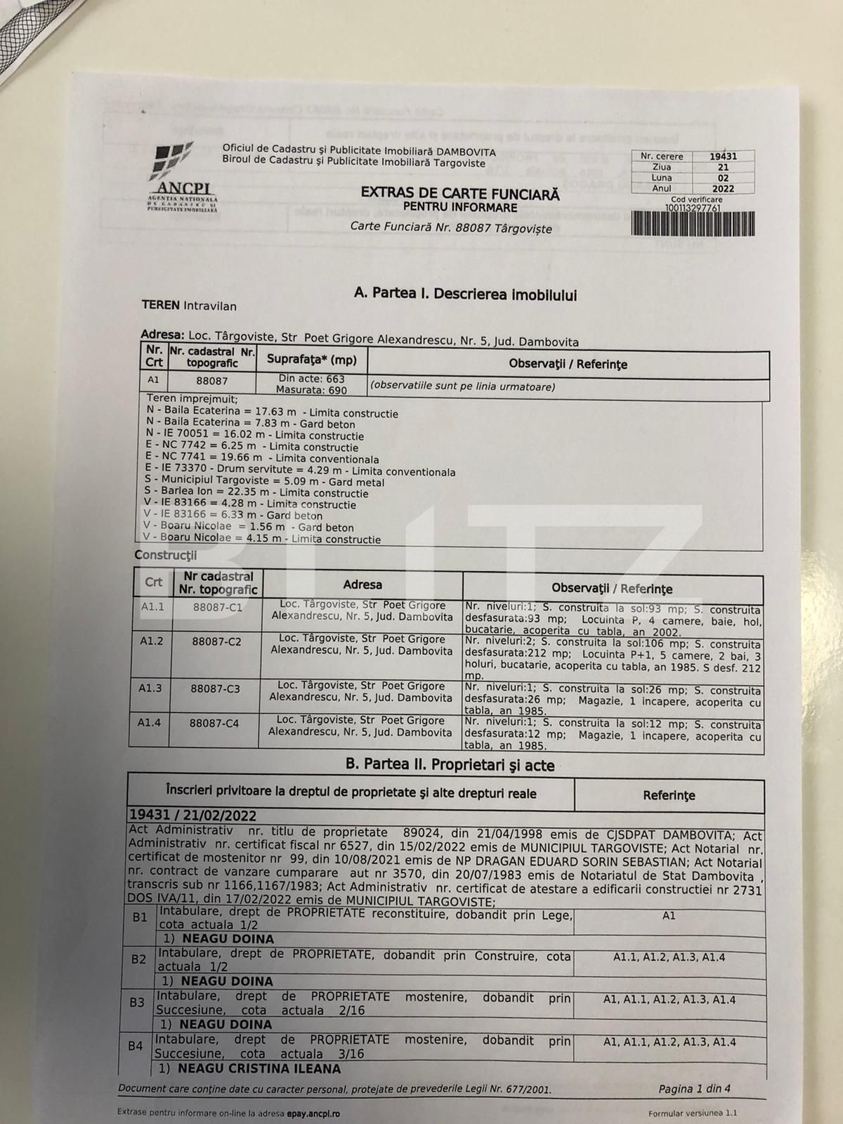 Casa individuala 212 mp,teren 1165 mp si anexe , Ultracentral