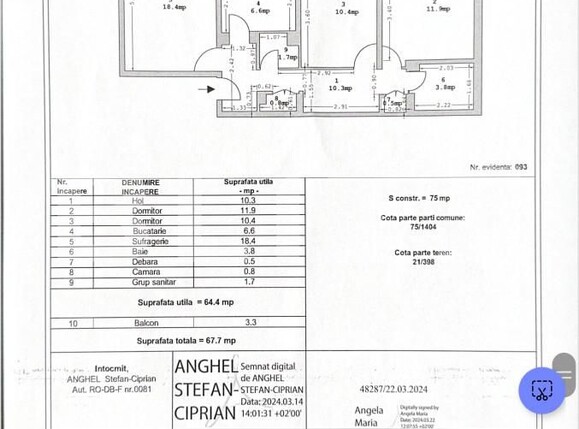 Apartament de vânzare 3 camere Micro 12 - 141012AV | BLITZ Târgoviște | Poza2