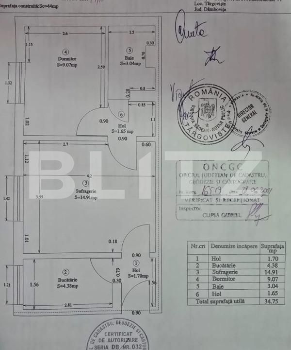 Apartament de vânzare 2 camere Micro 6 - 141406AV | BLITZ Târgoviște | Poza2