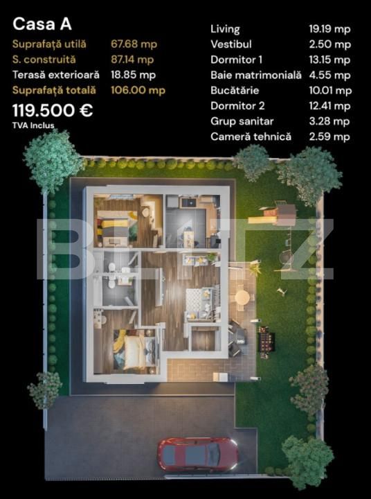 Casa de vânzare 3 camere Exterior Est - 153151CV | BLITZ Târgoviște | Poza3