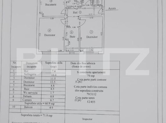 Apartament de vânzare 3 camere Micro 6 - 169690AV | BLITZ Târgoviște | Poza1