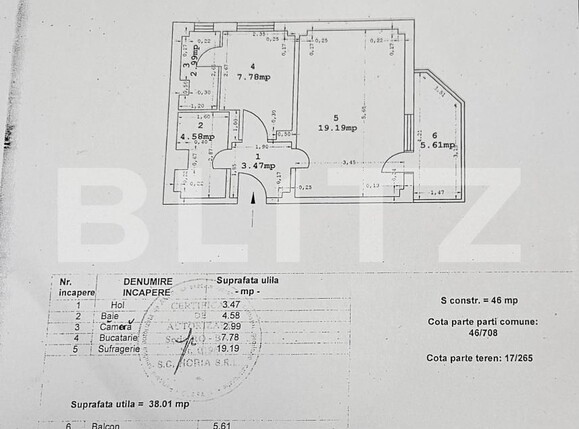 Garsonieră de vânzare Est - 178929AV | BLITZ Târgoviște | Poza1