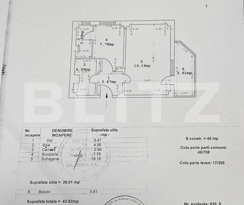 Garsonieră de vânzare Est - 178929AV | BLITZ Târgoviște | Poza1