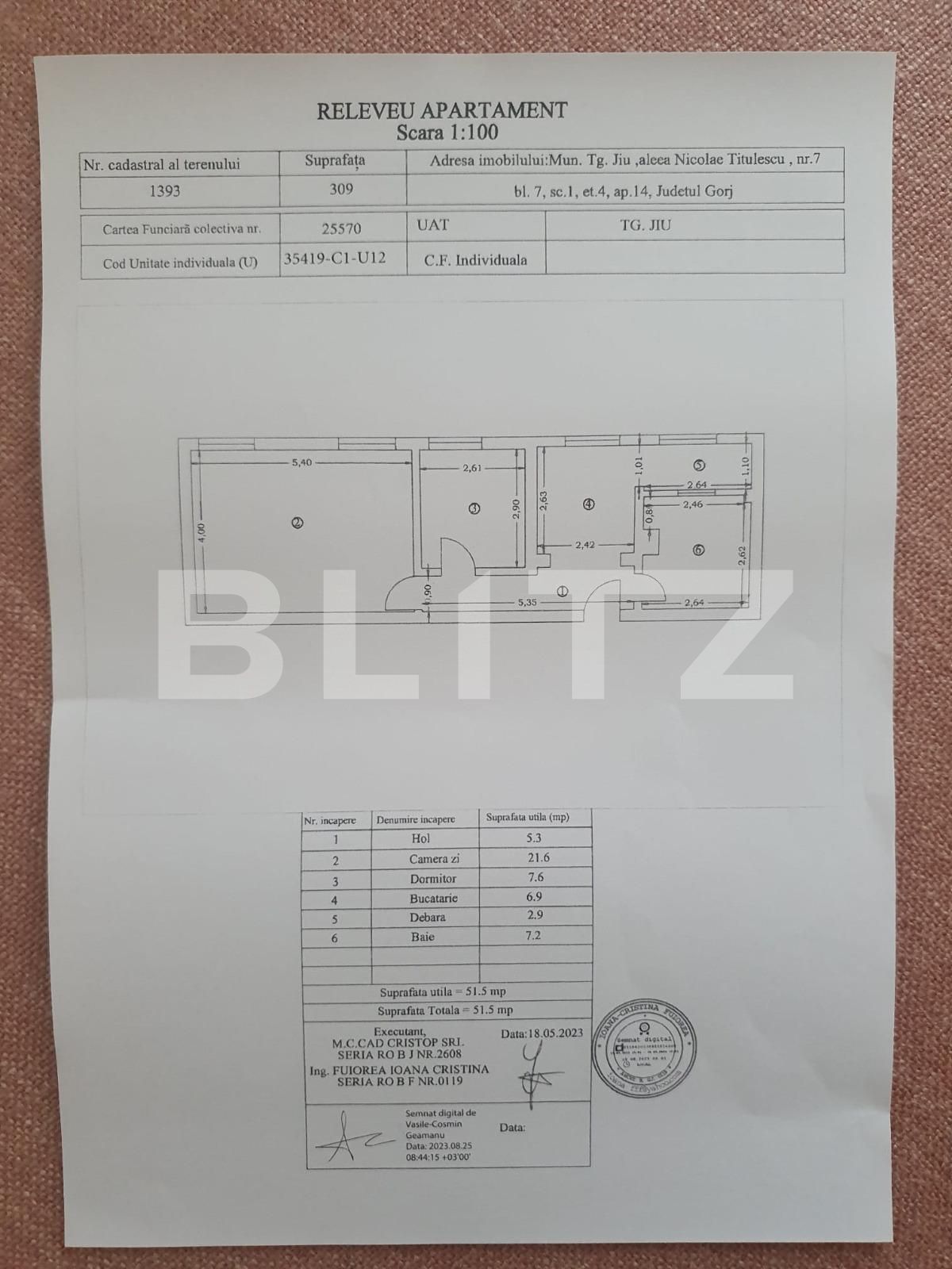 Apartament de vânzare 2 camere 9 Mai - 120345AV | BLITZ Târgu Jiu | Poza9