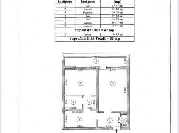 Apartament de vânzare 2 camere Central - 103042AV | BLITZ Târgu Mureș | Poza7