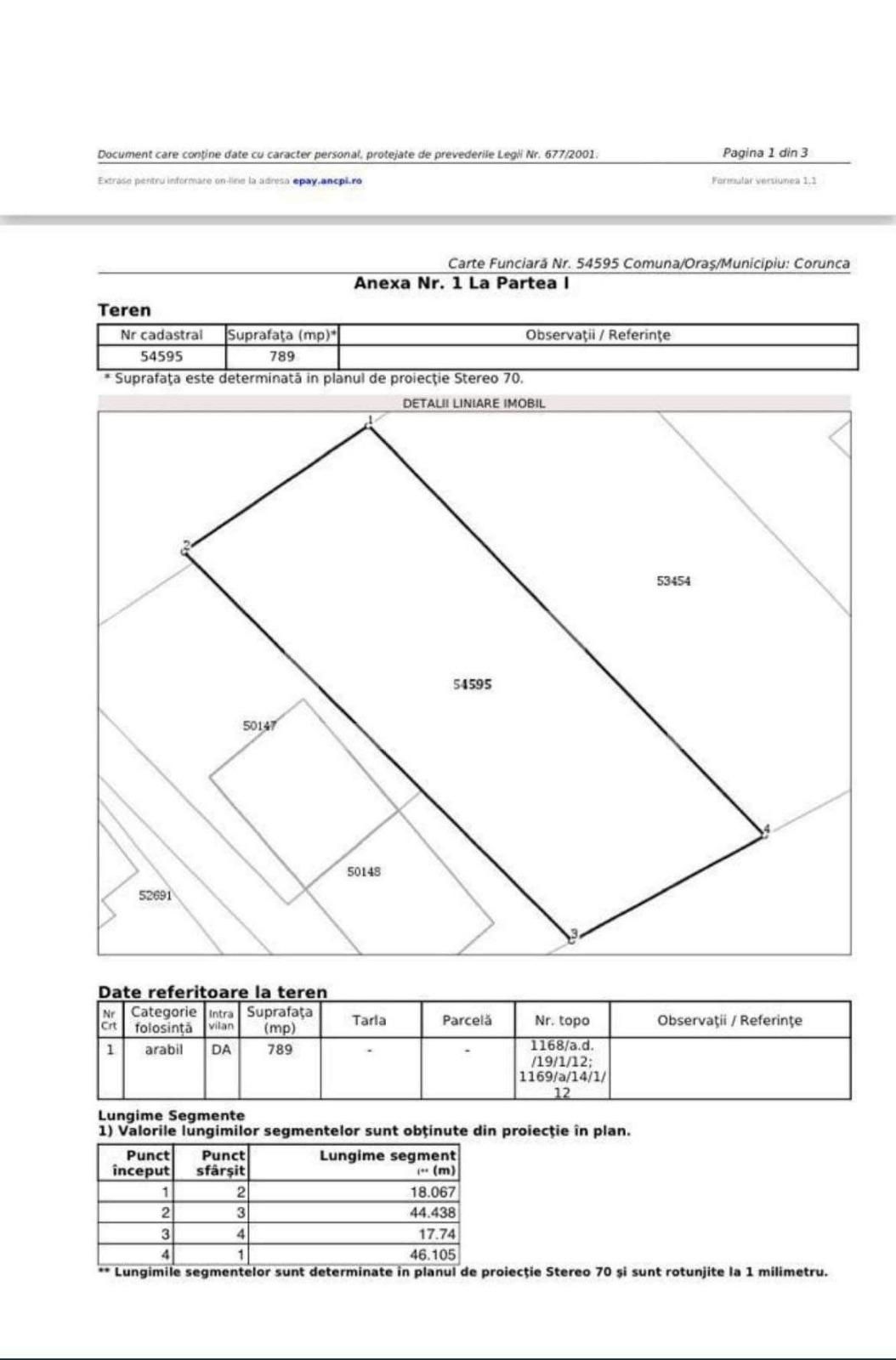 Teren de vânzare Corunca - 107823TV | BLITZ Târgu Mureș | Poza2