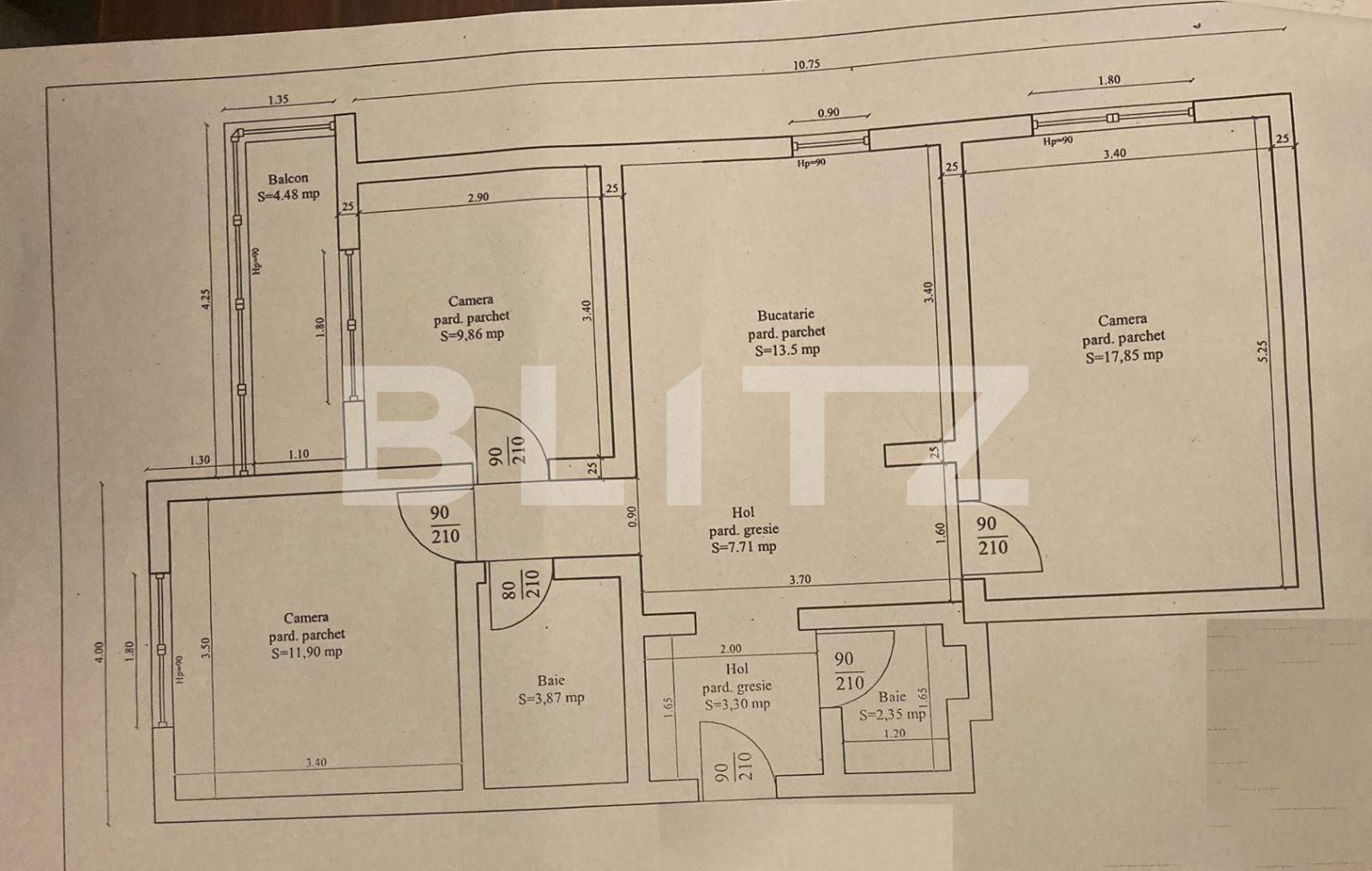 Apartament de vânzare 3 camere Exterior Vest - 119012AV | BLITZ Târgu Mureș | Poza2