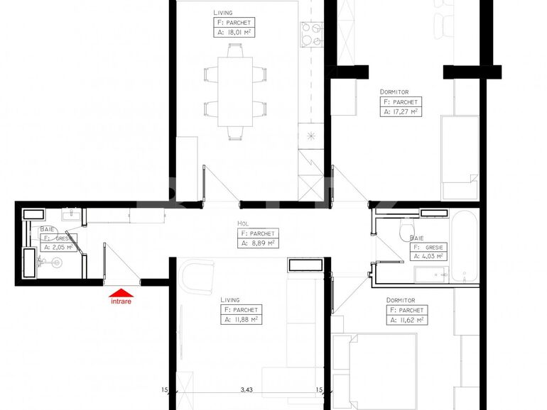 Apartament de vânzare 3 camere Tudor - 132324AV | BLITZ Târgu Mureș | Poza1