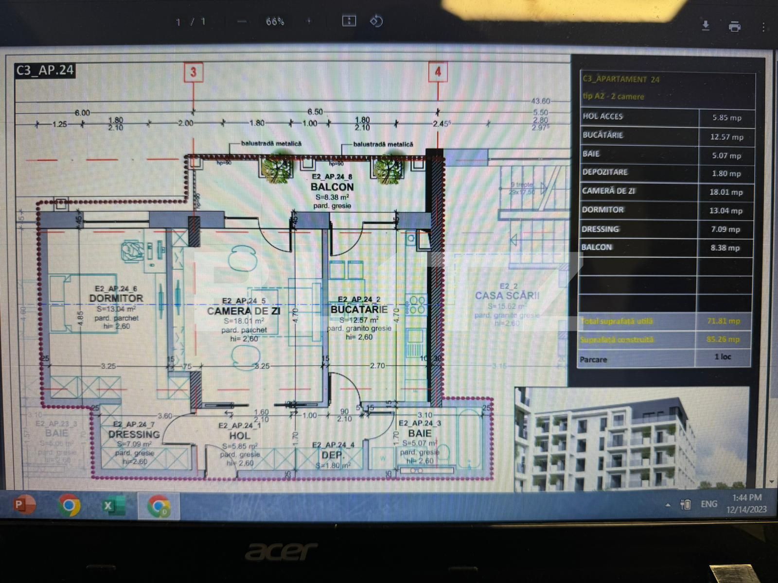  Apartament 2 camere, 72mp, Livezeni