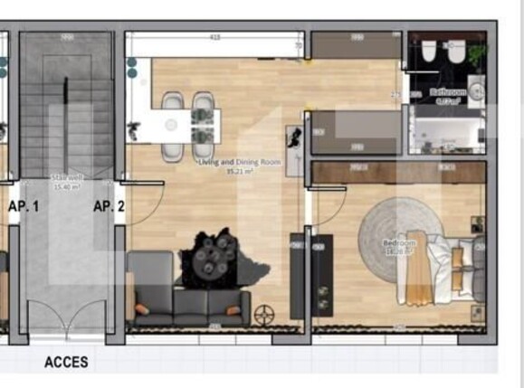Apartament de vânzare 2 camere Semicentral - 133998AV | BLITZ Târgu Mureș | Poza2