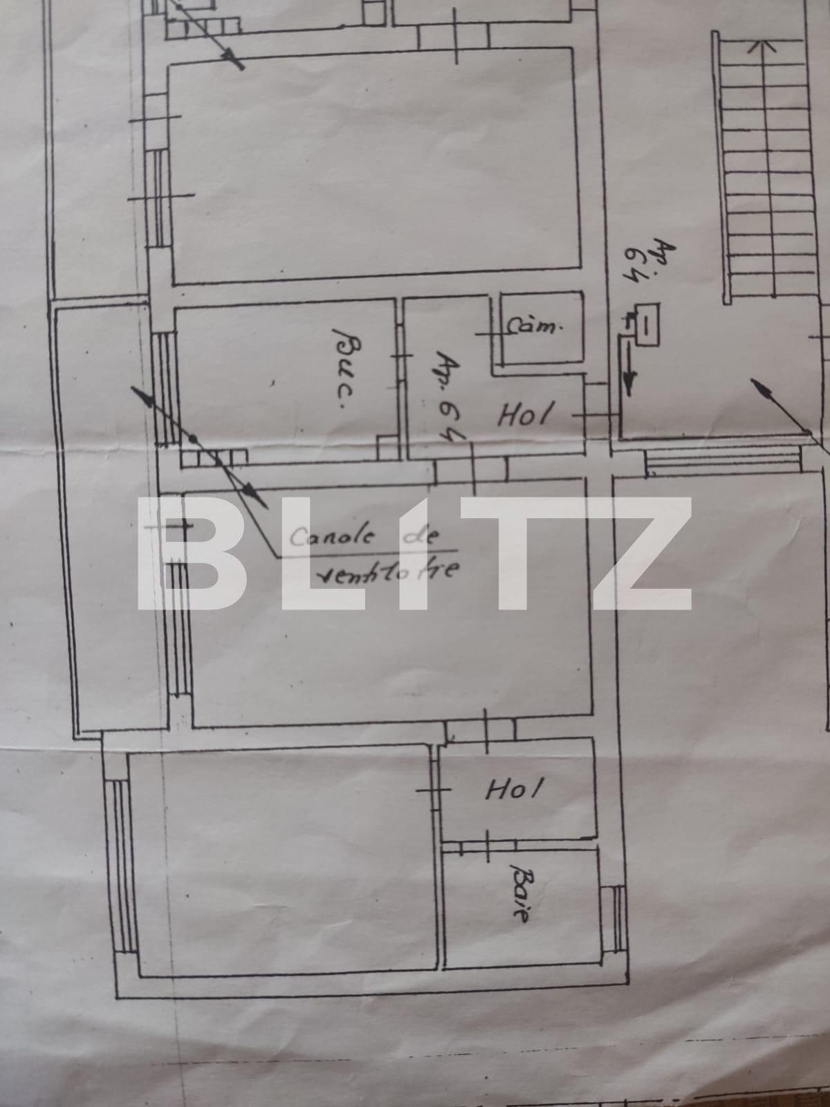 Apartament cu 2 camere, decomandat, 45mp, Libertății