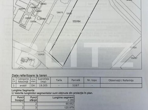 Teren de vânzare 1 Decembrie 1918 - 144506TV | BLITZ Târgu Mureș | Poza1