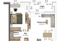 Tudor, Concept 9, Apartament 2 camere, nou, modern, amenajat si utilat