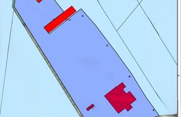 Teren intravilan 9123 mp cu constructii de cca. 550 mp 