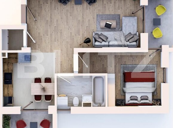 Apartament de vânzare 2 camere Unirii - 185839AV | BLITZ Târgu Mureș | Poza1